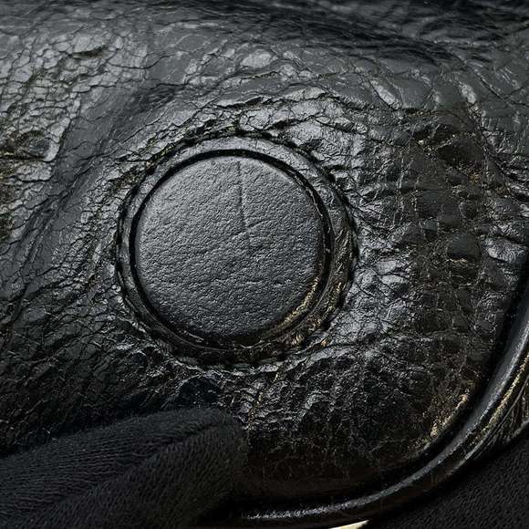 Balenciaga Shoulder Bag Le Cagole Medium Leather Black - Picture 7 of 13